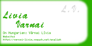 livia varnai business card