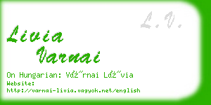 livia varnai business card